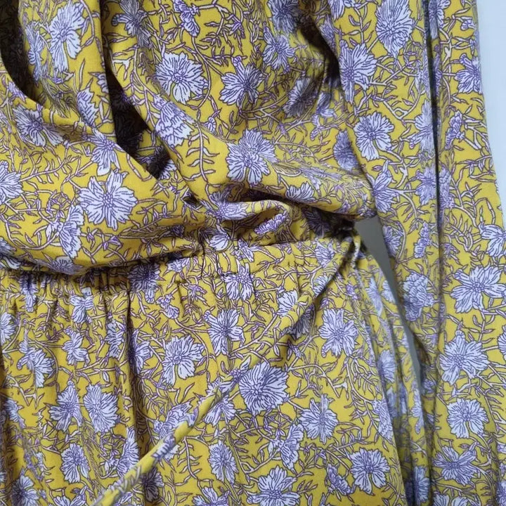 [BUNJANG] Long Wrap Dress / 랩스타일 롱원피스