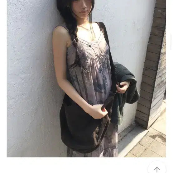 [SOLD OUT] 모디무드 연유 라벤더 레이스 롱 나시 원피스 크치made 니지