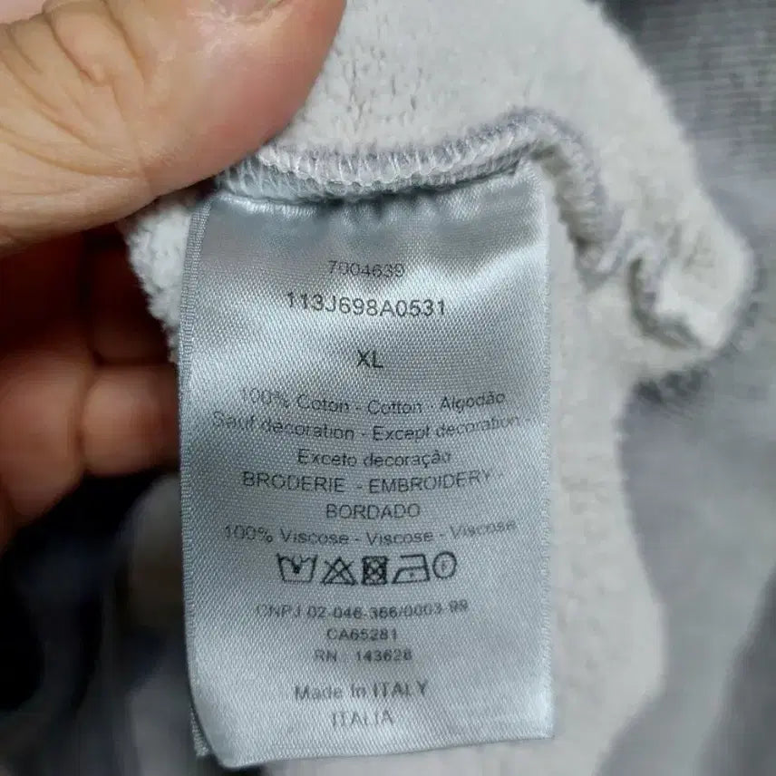 [BUNJANG] Dior CD Logo Hoodie Gray XL / 디올 CD로고 아이콘  후드티 그레이 xl 정품검수완료