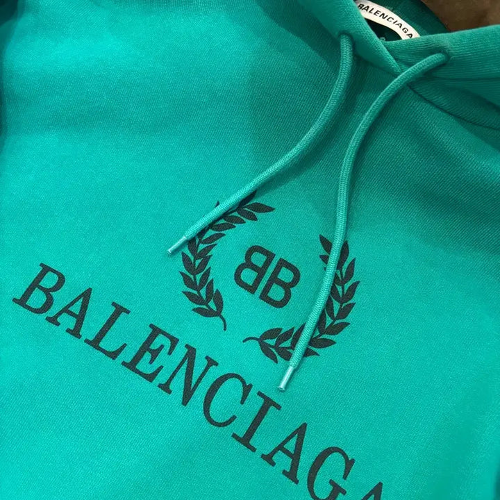 [BUNJANG] Balenciaga Laurel Logo Hoodie (Size S) / 발렌시아가 월계수 로고 후드티 S사이즈