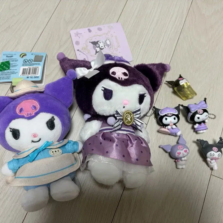 [SOLD OUT] 산리오 쿠로미 에버랜드 인형키링, 파자마 피규어 세트