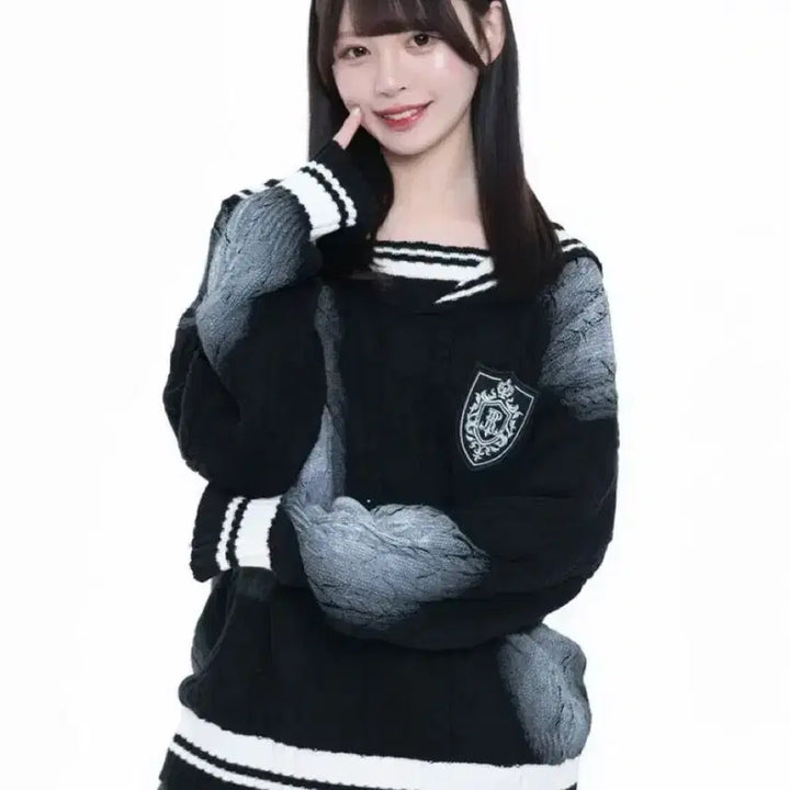 [BUNJANG] TRAVAS TOKYO Spray Sailor Pullover Knit / TRAVAS TOKYO 트라바스도쿄 스프레이 세일러 풀오버 니트 서브컬쳐