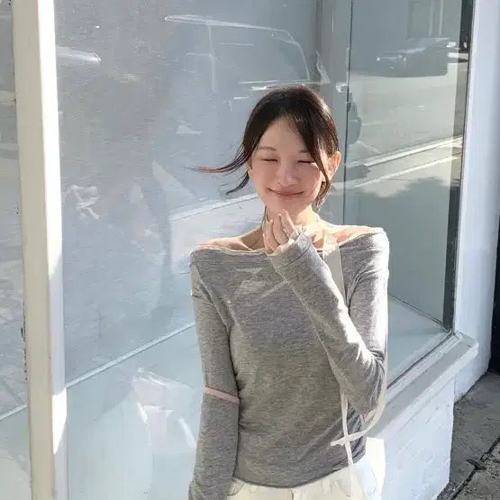 [BUNJANG] Levein Soft Chiffon Tie Top / 르베인 Soft Chiffon Tie Top