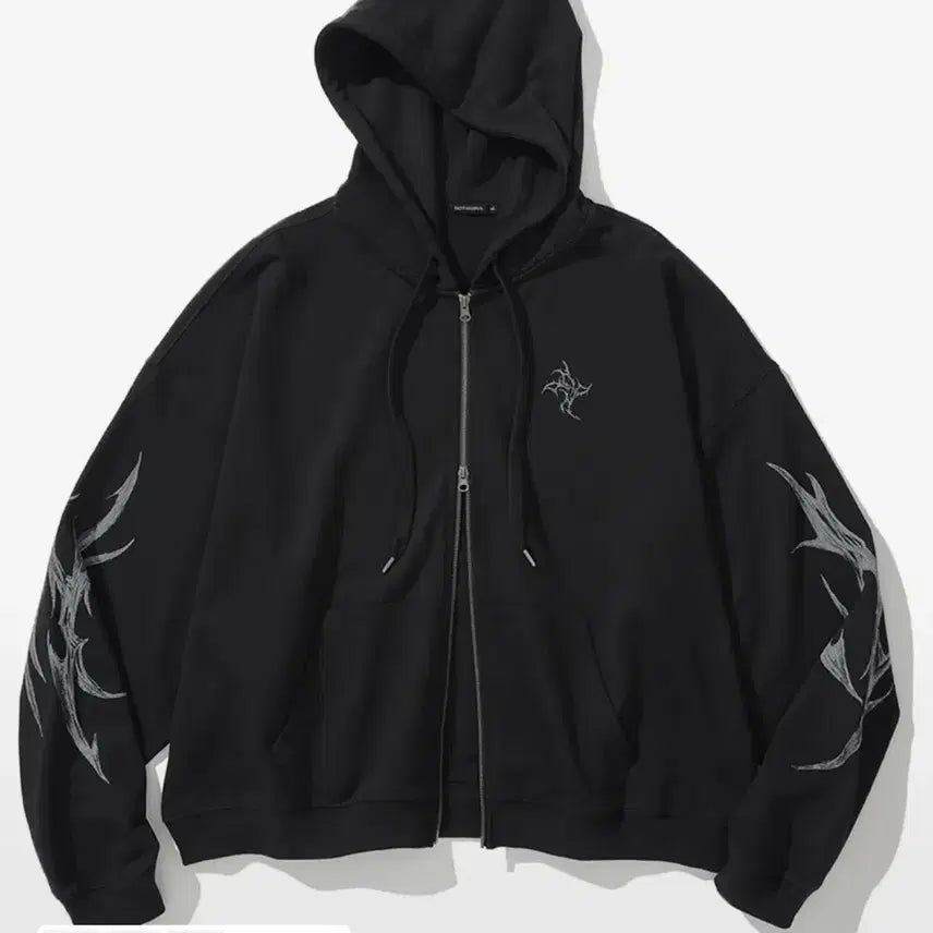 [BUNJANG] Not4nerd Dagger Tribal Logo Hooded Zip-Up &amp; Sweatpants Set / (새상품) 낫포너드 후드집업