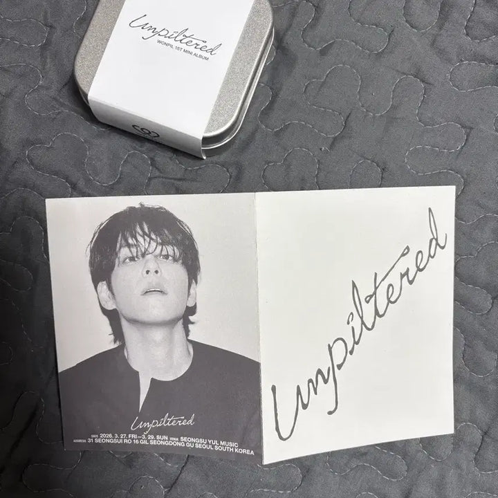 [SOLD OUT] 원필 Unpiltered 1st 미니앨범 리스닝팝업 비누