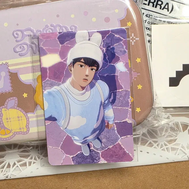 [SOLD OUT] 미개봉)PLAVE 플레이브 십카페 노아 생일쿠키 틴케이스-하민 럭드포카