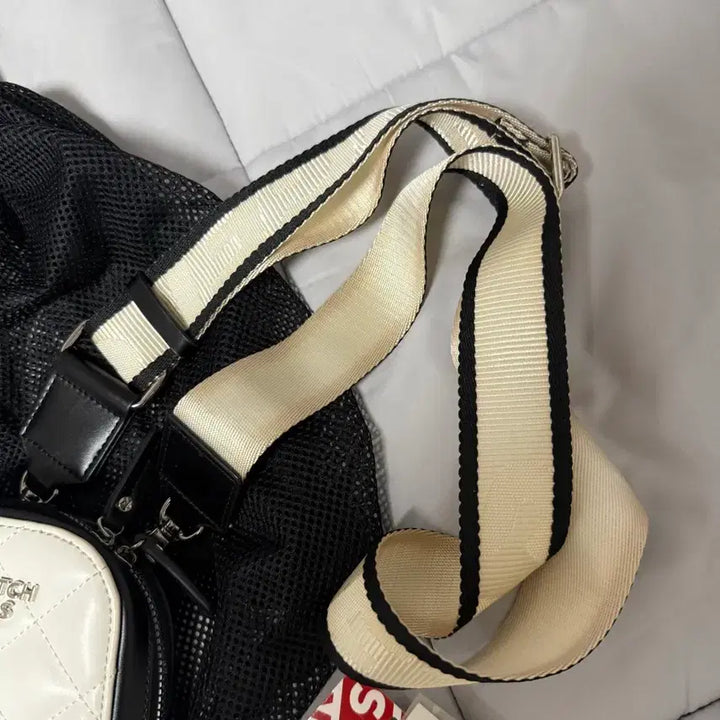 [BUNJANG] Stretch Angels Waffle Bag White / 스트레치엔젤스 와플백 화이트