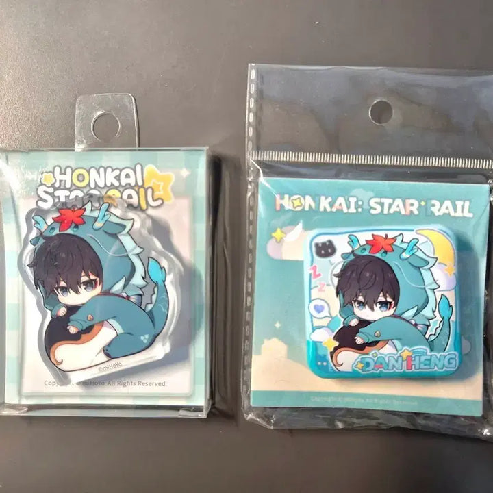 [BUNJANG] Honkai: Star Rail Dan Heng Acrylic Block Badge / 붕괴 스타레일 붕스타 단항 기숙사 시리즈 아크릴 블럭 뱃지