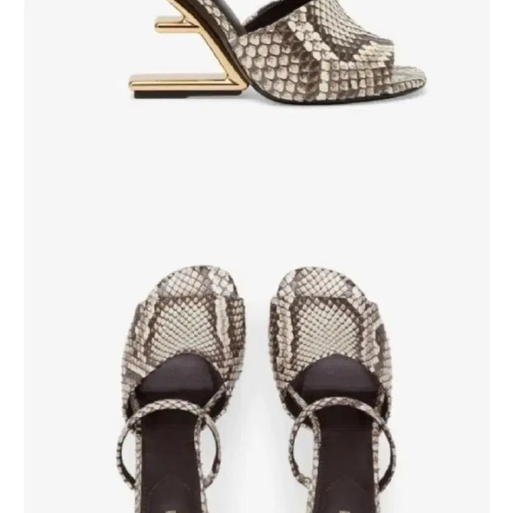 [BUNJANG] Fendi First Python Sandals / 펜디 퍼스트 파이톤 샌들 슬리퍼 37사이즈