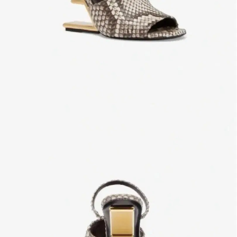 [BUNJANG] Fendi First Python Sandals / 펜디 퍼스트 파이톤 샌들 슬리퍼 37사이즈