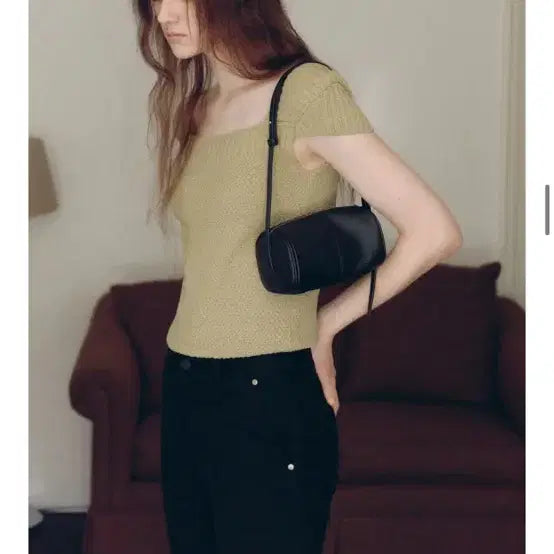 [SOLD OUT] 포유어아이즈온리 린다 레더백 블랙