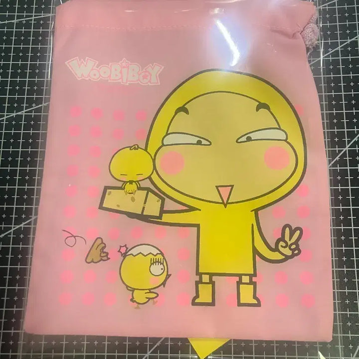 [BUNJANG] Woobi Boy Pink Pouch Keychain / 우비소년 핑크색 파우치 고전문구완구스티커 키링