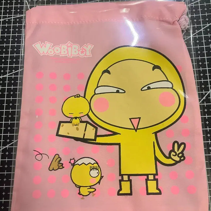 [BUNJANG] Woobi Boy Pink Pouch Keychain / 우비소년 핑크색 파우치 고전문구완구스티커 키링