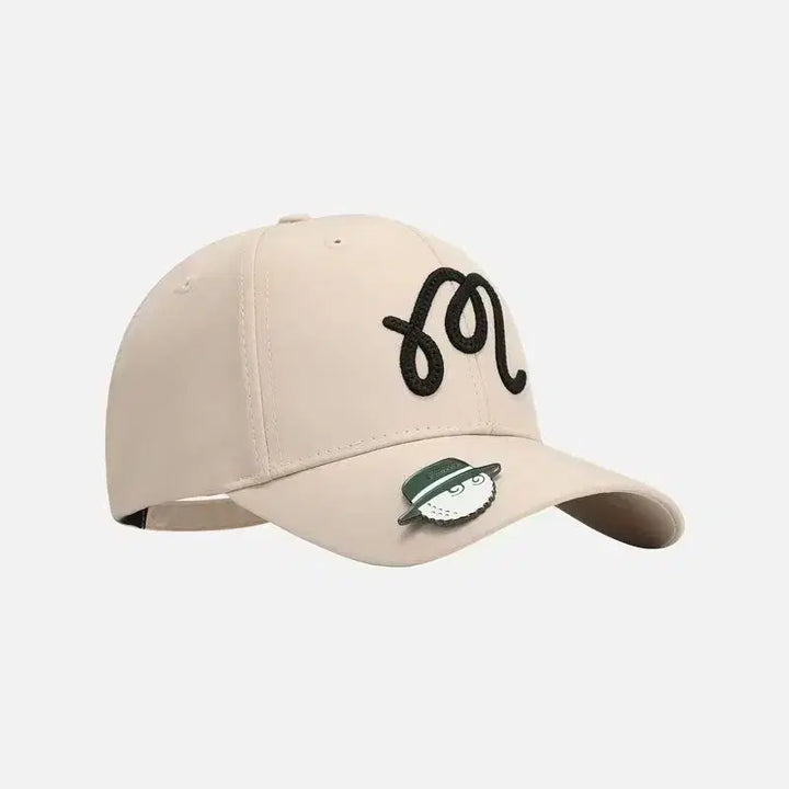 [BUNJANG] MALBON Golf Cap Beige / MALBON 골프캡 크림베이지