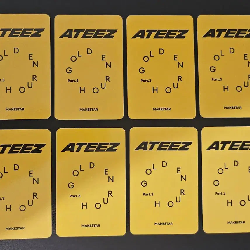 [BUNJANG] ATEEZ Golden Hour: Part 3 Lemon Drop POB Photocard Set / 에이티즈 골든아워3 Lemon Drop 메이크스타 미공포 특전