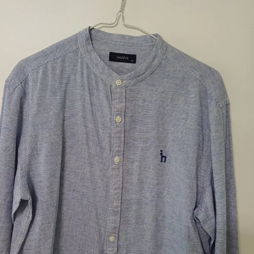 [BUNJANG] Hazzys Linen Blend Shirt (Size 100) / 여성 헤지스 봄.가을 여름 면.린넨 셔츠 (100)
