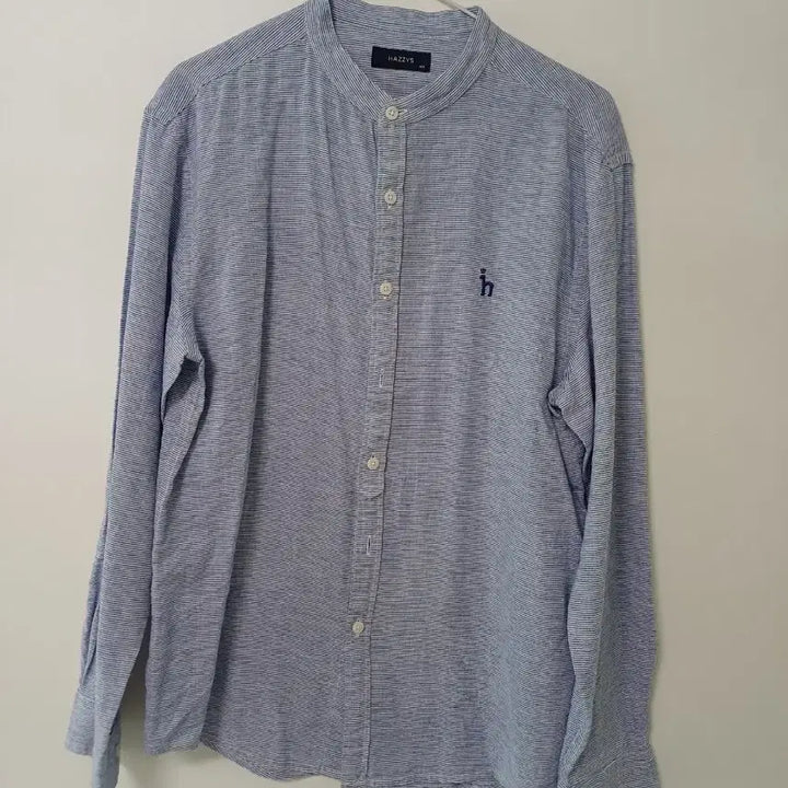[BUNJANG] Hazzys Linen Blend Shirt (Size 100) / 여성 헤지스 봄.가을 여름 면.린넨 셔츠 (100)