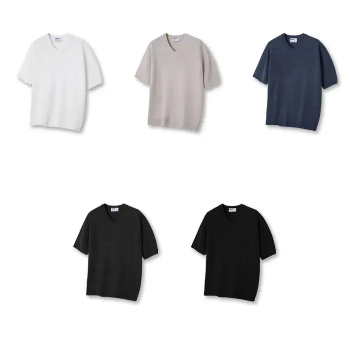 [BUNJANG] LOGAN Alpine V-Neck Short Sleeve Knit Top / LOGAN 알파인 브이넥 반팔니트 5color