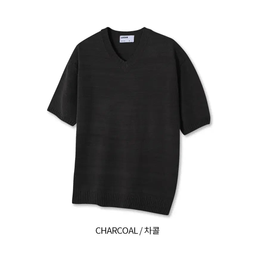[BUNJANG] LOGAN Alpine V-Neck Short Sleeve Knit Top / LOGAN 알파인 브이넥 반팔니트 5color