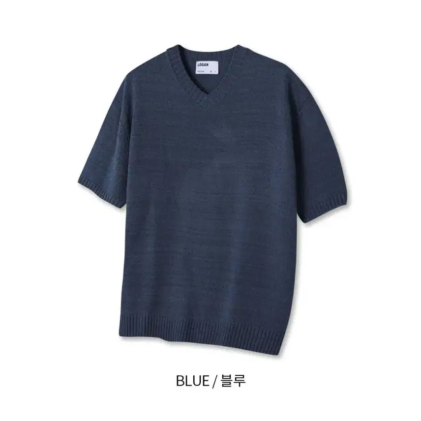 [BUNJANG] LOGAN Alpine V-Neck Short Sleeve Knit Top / LOGAN 알파인 브이넥 반팔니트 5color