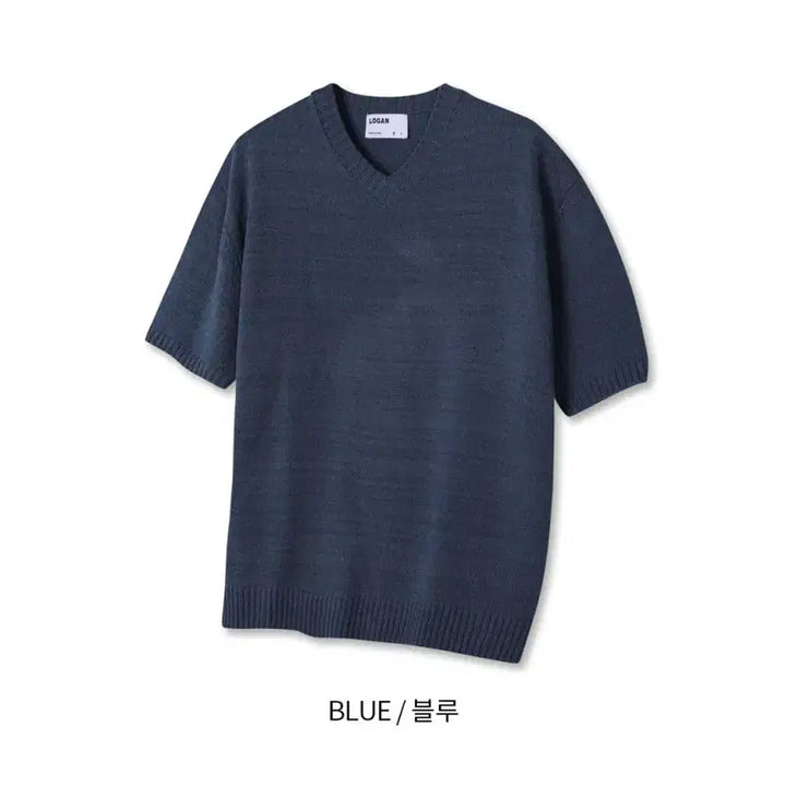 [BUNJANG] LOGAN Alpine V-Neck Short Sleeve Knit Top / LOGAN 알파인 브이넥 반팔니트 5color