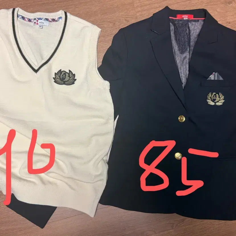 [SOLD OUT] 교복 조끼 90 + 자켓 85