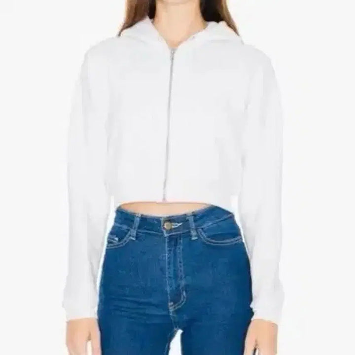 [SOLD OUT] 아메리칸어패럴 크롭 후드 집업 aa
