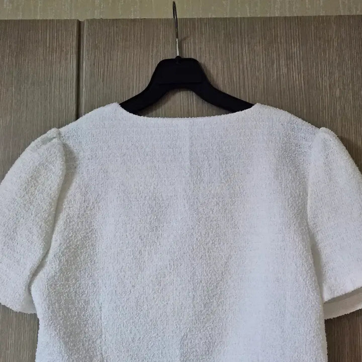 [SOLD OUT] 화이트 크롭 반팔 자켓  S