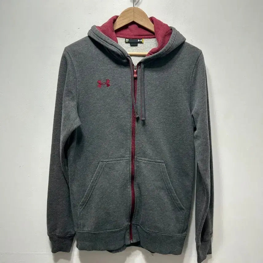 [BUNJANG] Under Armour Gray Hoodie Zip-up S / 언더아머 그레이 후드집업 S