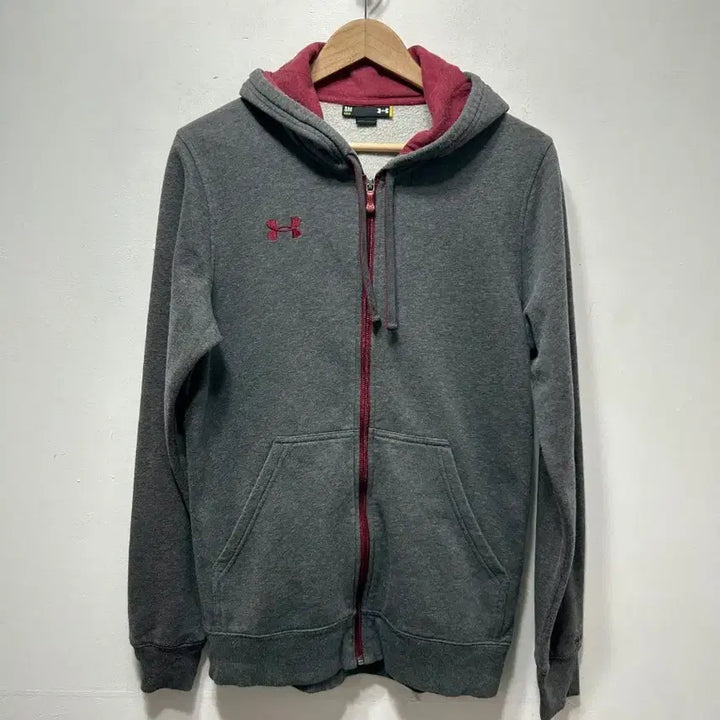 [BUNJANG] Under Armour Gray Hoodie Zip-up S / 언더아머 그레이 후드집업 S