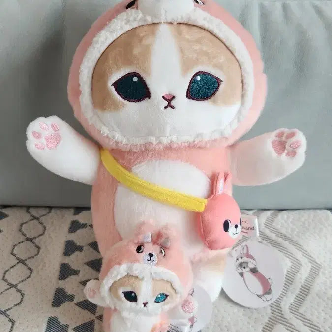 [BUNJANG] 모후샌드 토끼 고양이 인형 세트 / 모후샌드 토끼 고양이 인형 세트
