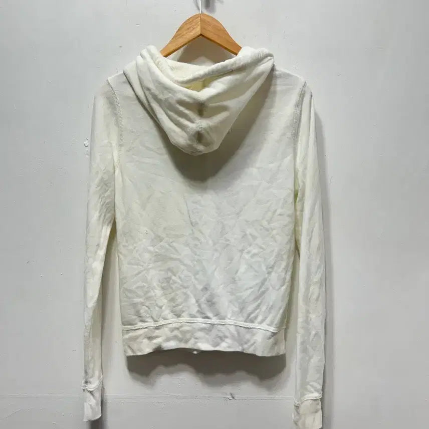 [SOLD OUT] 홀리스터 여성 집업 자켓 화이트 후드집업 L