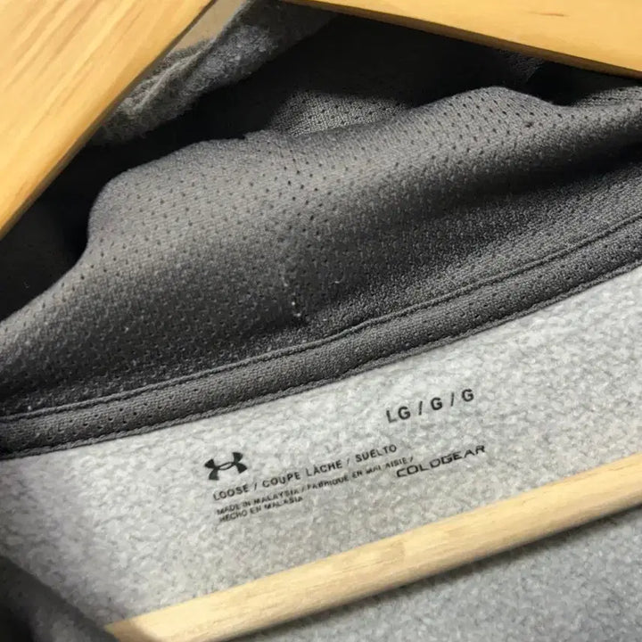 [BUNJANG] Under Armour Fleece Hoodie Gray L / 언더아머 기모 후드티 그레이 L