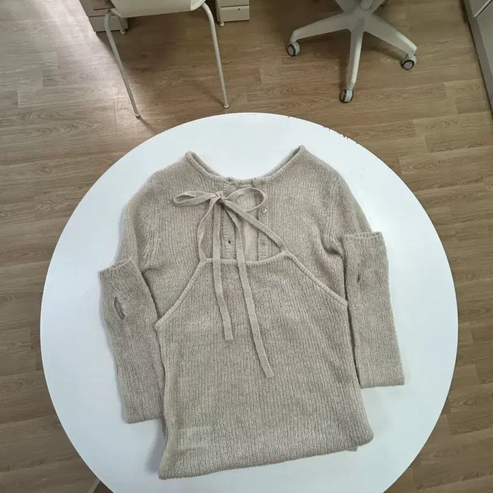 [SOLD OUT] 강민경 로우타이드 알파카 핸드워머 셋업