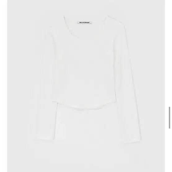 [BUNJANG] B-BASIC U-Neck Long Sleeve T-Shirt Black / B-BASIC 유넥 긴팔 티셔츠 블랙