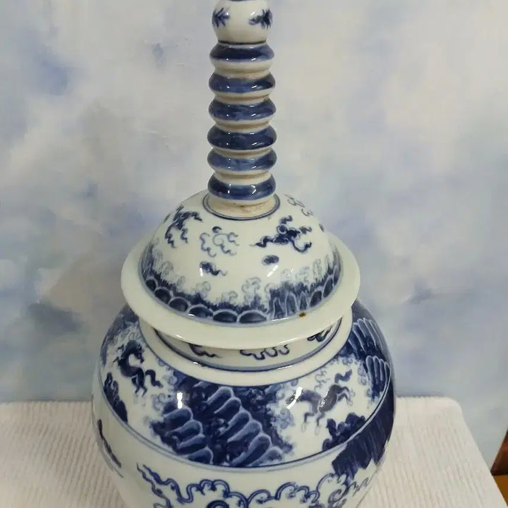 [BUNJANG] Celadon Porcelain Tower / 청화백자  탑 도자기