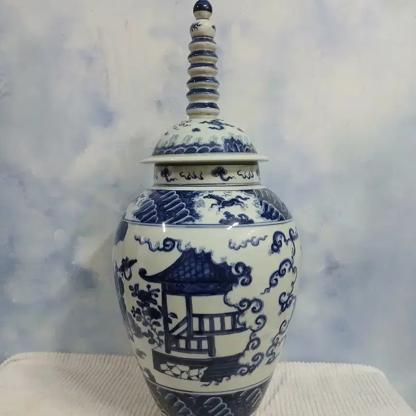 [BUNJANG] Celadon Porcelain Tower / 청화백자  탑 도자기
