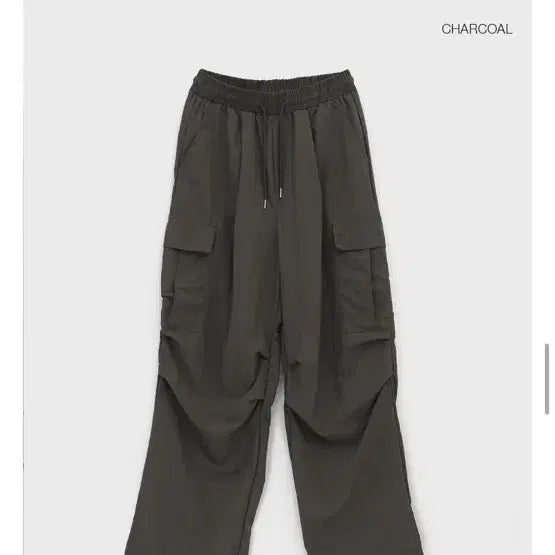 [BUNJANG] Nylon Cargo Wide Pants / 나일론 카고 와이드 팬츠