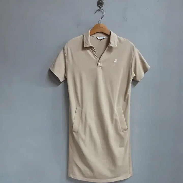 [BUNJANG] Beanpole Sport Beige Polo Dress / 빈폴 스포츠의 베이지색 폴로 원피스