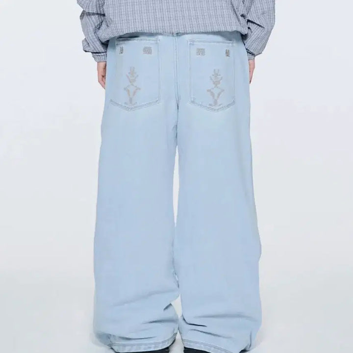 [BUNJANG] The Coldest Moment Ethnic Denim Pants / 더콜디스트모먼트 TCM ethnic denim pants (light B