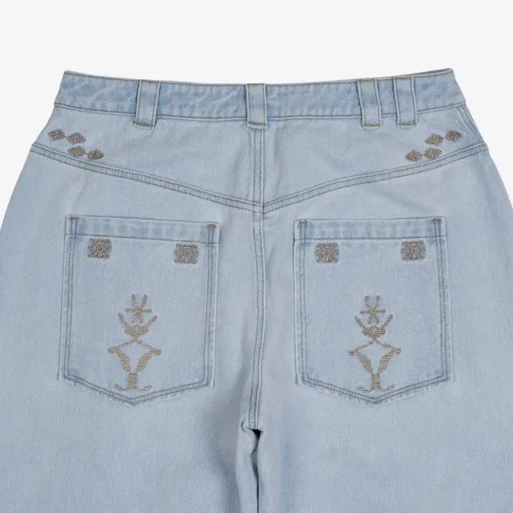 [BUNJANG] The Coldest Moment Ethnic Denim Pants / 더콜디스트모먼트 TCM ethnic denim pants (light B
