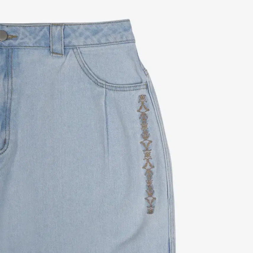[BUNJANG] The Coldest Moment Ethnic Denim Pants / 더콜디스트모먼트 TCM ethnic denim pants (light B