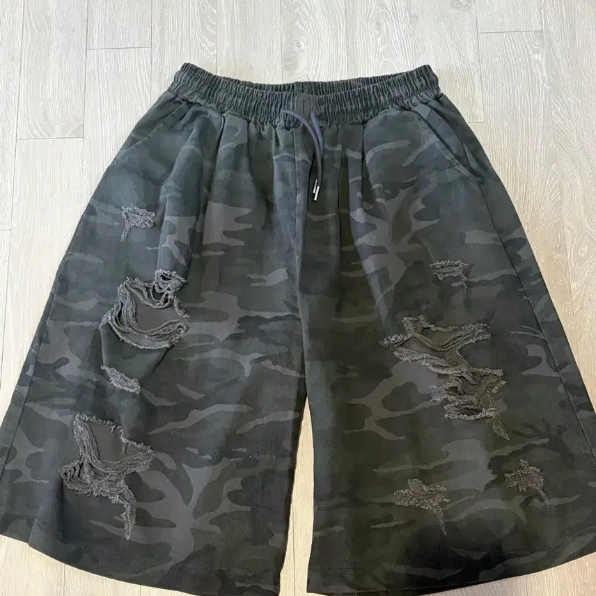 [BUNJANG] Camouflage 7-Part Pants / 7부 카모바지