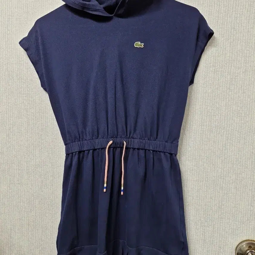 [BUNJANG] Lacoste Navy Hooded Dress / 라코스테 네이비 후드 원피스 10Y /여성44,55가능