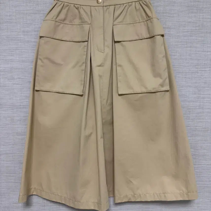 [BUNJANG] LANVIN Flap Pocket Flare Skirt / 한섬 랑방 플랩 포켓 플레어 스커트