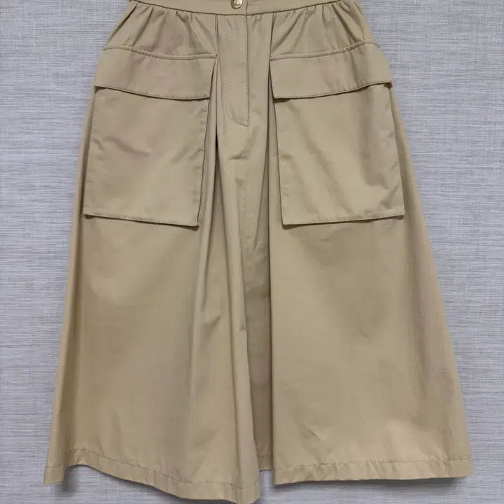 [BUNJANG] LANVIN Flap Pocket Flare Skirt / 한섬 랑방 플랩 포켓 플레어 스커트