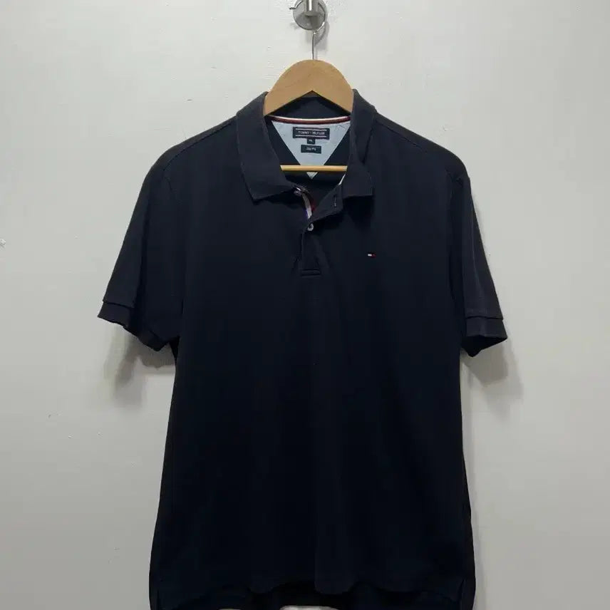 [BUNJANG] Tommy Hilfiger Navy Polo Shirt XL / 타미힐피거 네이비 반팔 폴로티 XL