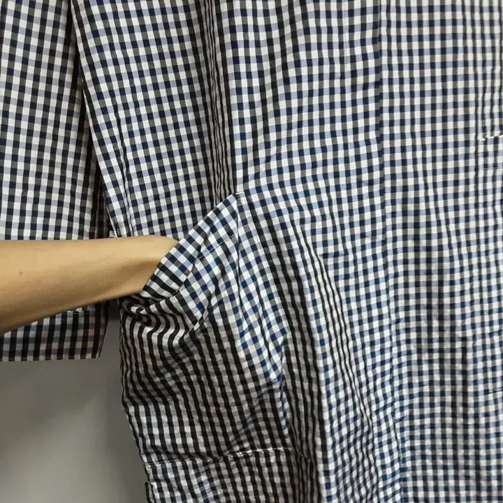 [BUNJANG] Renoma Check Windbreaker Jacket S / 레노마 바람막이 체크 자켓 S
