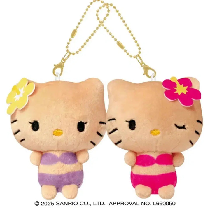 [BUNJANG] Sanrio Hello Kitty Nico Nui Tanning Kitty Mascot Keyring Doll / 산리오 헬로키티 헬로미미 니코누이 태닝 키티 마스코트 키링 인형 태닝키티