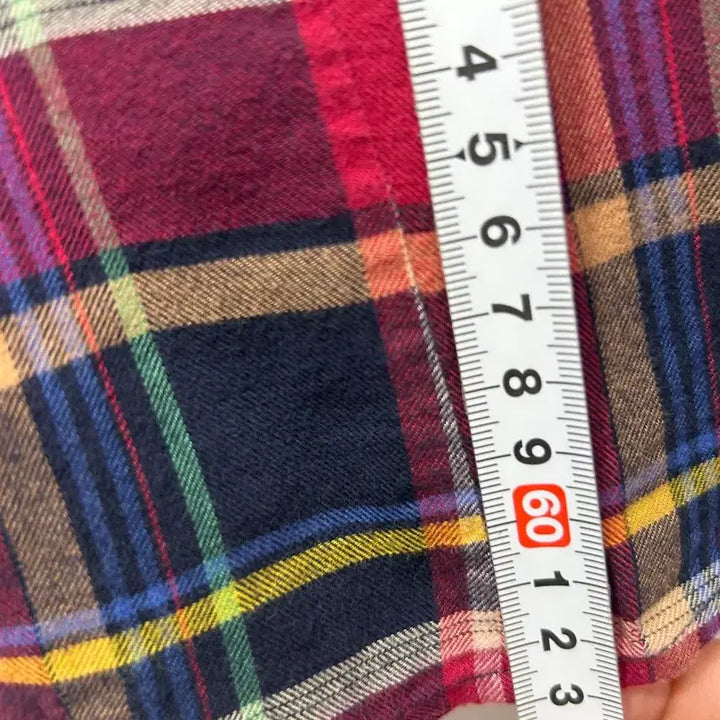 [SOLD OUT] HAZZYS 체크 셔츠 브라운 패치 M 여성